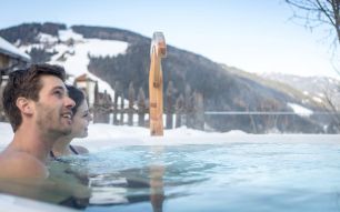 Whirlpool in the snow